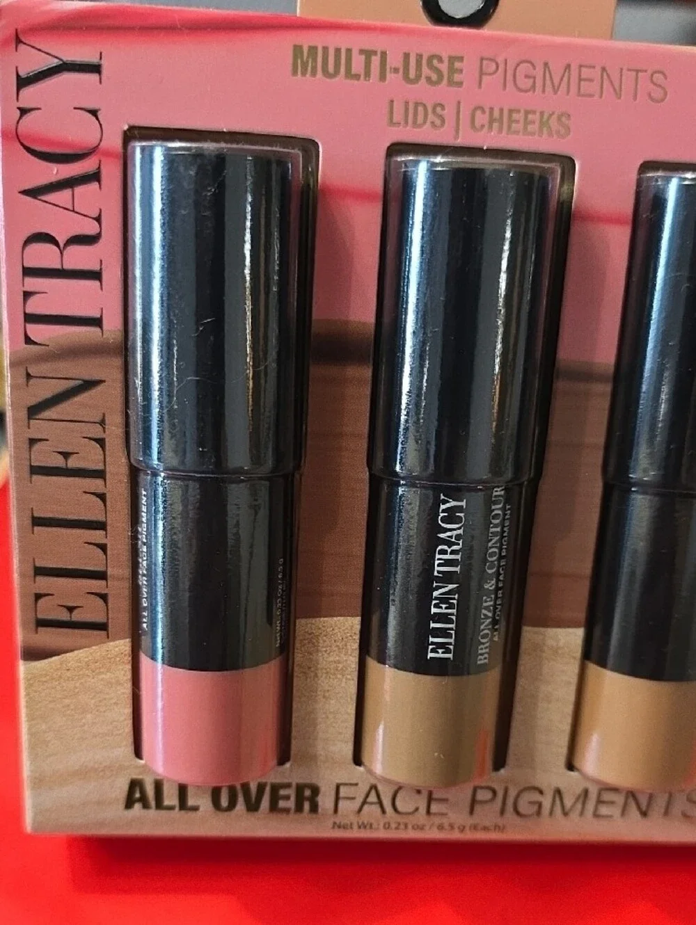 Ellen Tracy Trio Multi-Use Face Pigments — Pink & Tan Tones